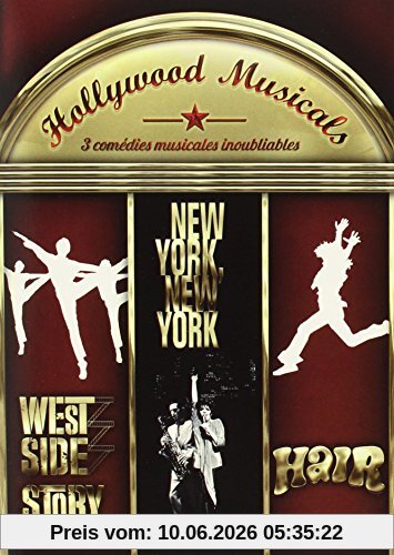 Coffret comedies musicales : west side story ; hair ; new york new york [FR Import]