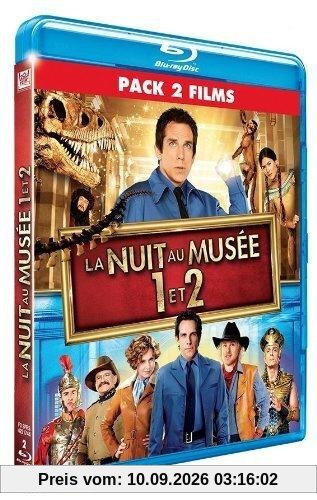 Coffret la nuit au musée : la nuit au musée 1 ; la nuit au musée 2 [Blu-ray] [FR Import]