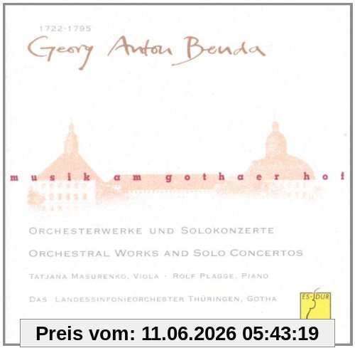 Masurenko Musik Am Gothaer Hof - Georg Anton Benda (Orchesterwerke Und Solokonzerte)