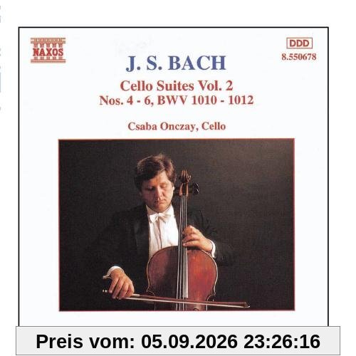 Bach: Cellosuiten Vol. 2 Onczay