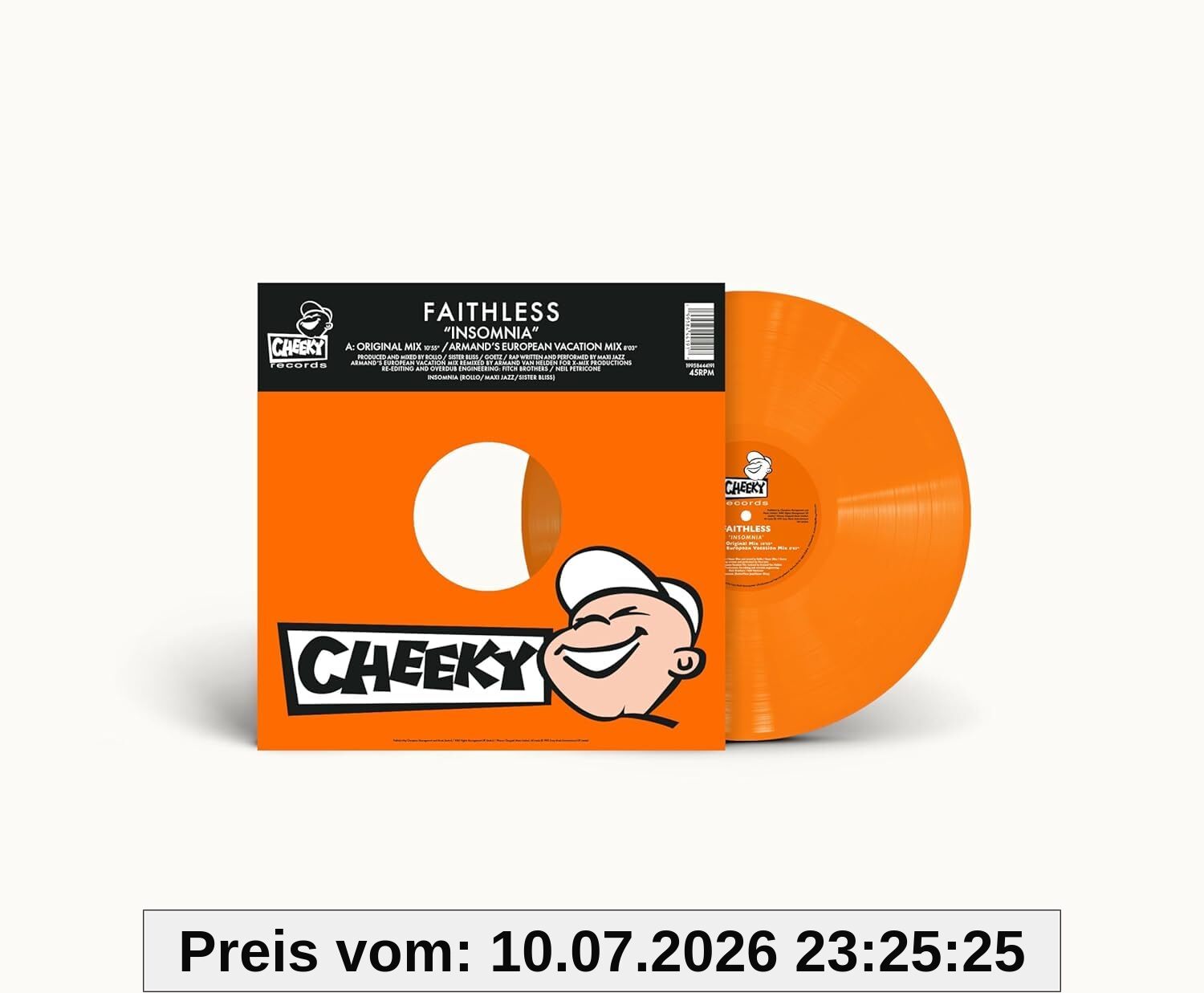 Faithless Insomnia/orange Bio Vinyl/limited Edition [Vinyl Lp]