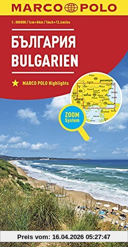 MARCO POLO Länderkarte Bulgarien 1:800 000 (MARCO POLO Länderkarten)