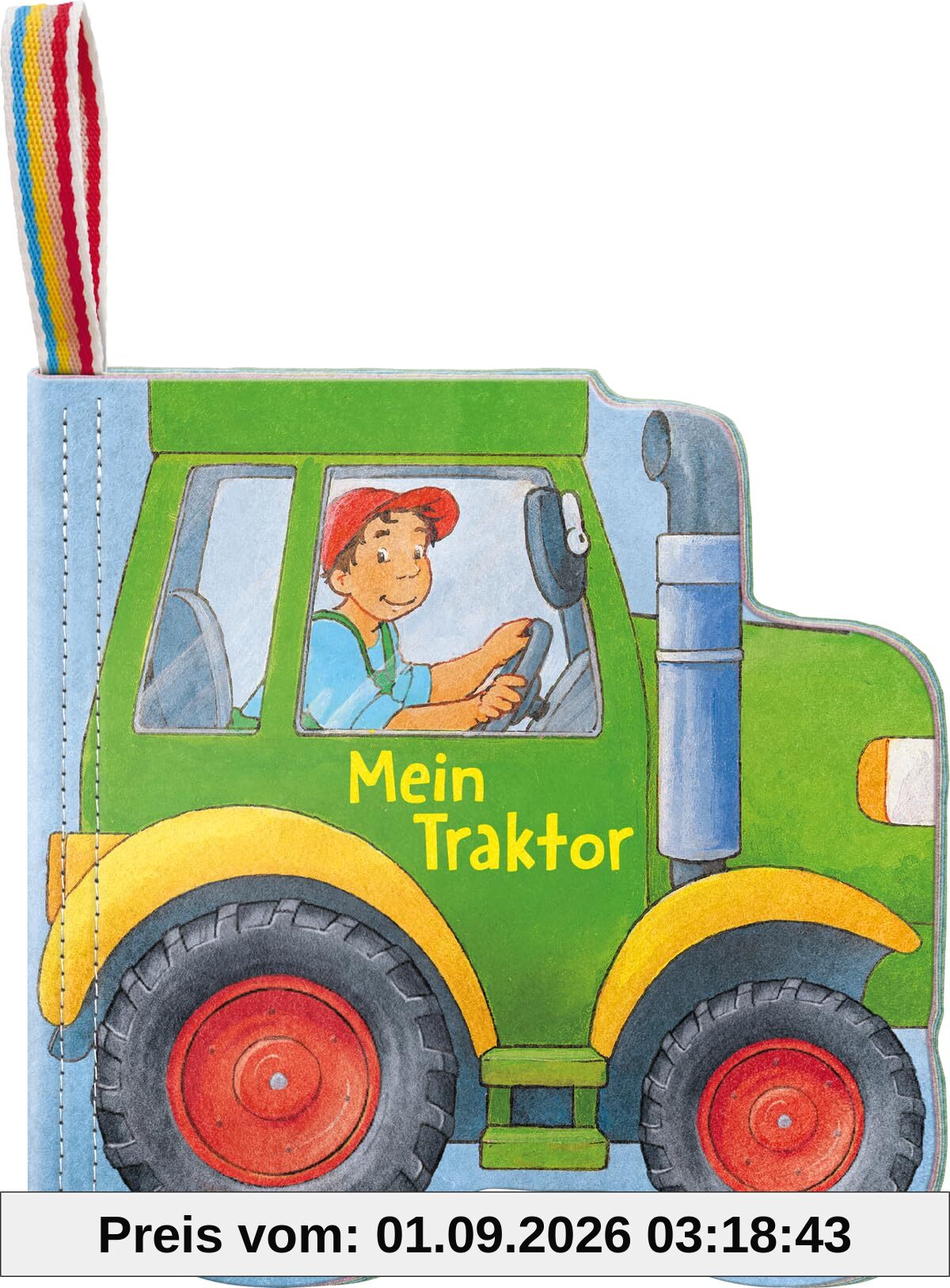 Mein Knuddel-Knautsch-Buch: Mein Traktor; weiches Stoffbuch in Form eines Traktors, waschmaschinengeeignet, Badebuch, Babyspielzug ab 6 Monate