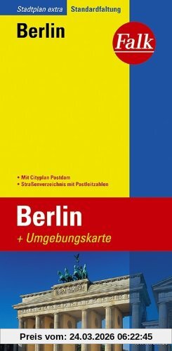 Falk Stadtplan Extra Standardfaltung Berlin mit Cityplan Potsdam