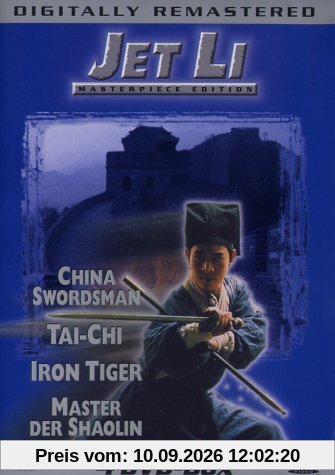 Jet Li 4 DVD-Box (4 DVDs) : China Swordsman - Tai-Chi - Iron Tiger - Master der Shaolin