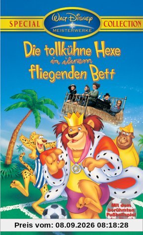 Die tollkühne Hexe in ihrem fliegenden Bett [VHS]