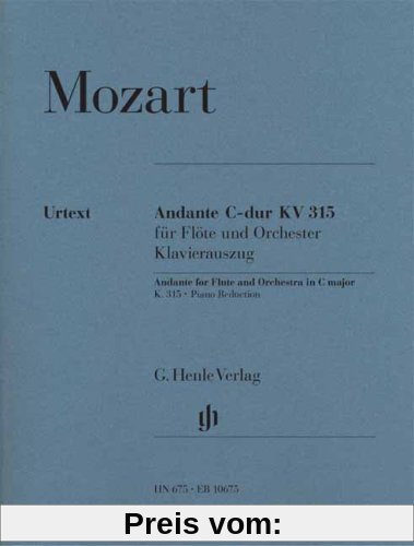 Andante C-Dur KV 315 Fl Orch. Flöte, Klavier