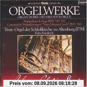 Orgelwerke - Trost-Orgel der Schloßkirche zu Altenburg (1739)