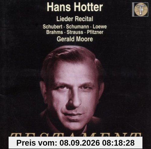 Lieder Recital (Aufnahmen 1956-1957)