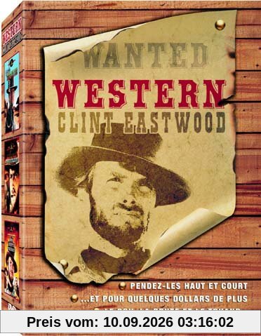 Coffret Western Clint Eastwood 3 DVD - Vol.1 : Pendez-les haut et court / ...Et pour quelques dollars de plus / Le Bon, la brute et le truand [FR IMPORT]