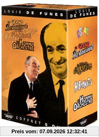 Coffret De Funès 5 DVD : Oscar / La Folie des grandeurs / Hibernatus / L'Homme orchestre / Le Grand restaurant [FR Import]