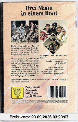 Drei Mann in einem Boot [VHS]