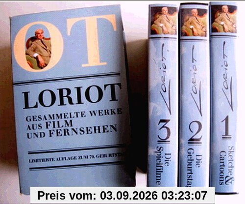 Loriot - Gesammelte Werke aus Film und Fernsehen - Lim. Aufl. z. 70. Geb., 3 Kas [VHS]