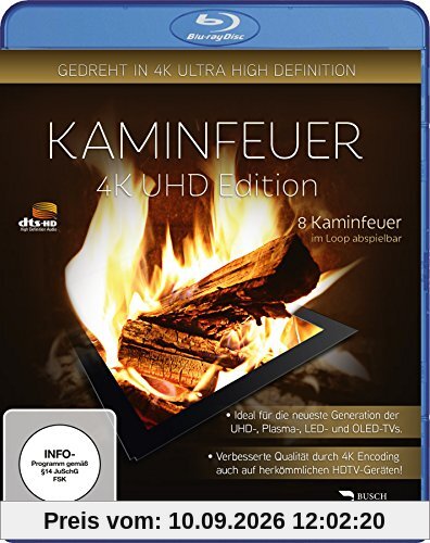 Kaminfeuer - UHD Edition (gedreht in 4K Ultra High Definition) [Blu-ray]
