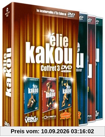 Coffret Elie Kakou 3 DVD : Au point virgule / A l'Olympia déjà ! / Au cirque d'hiver