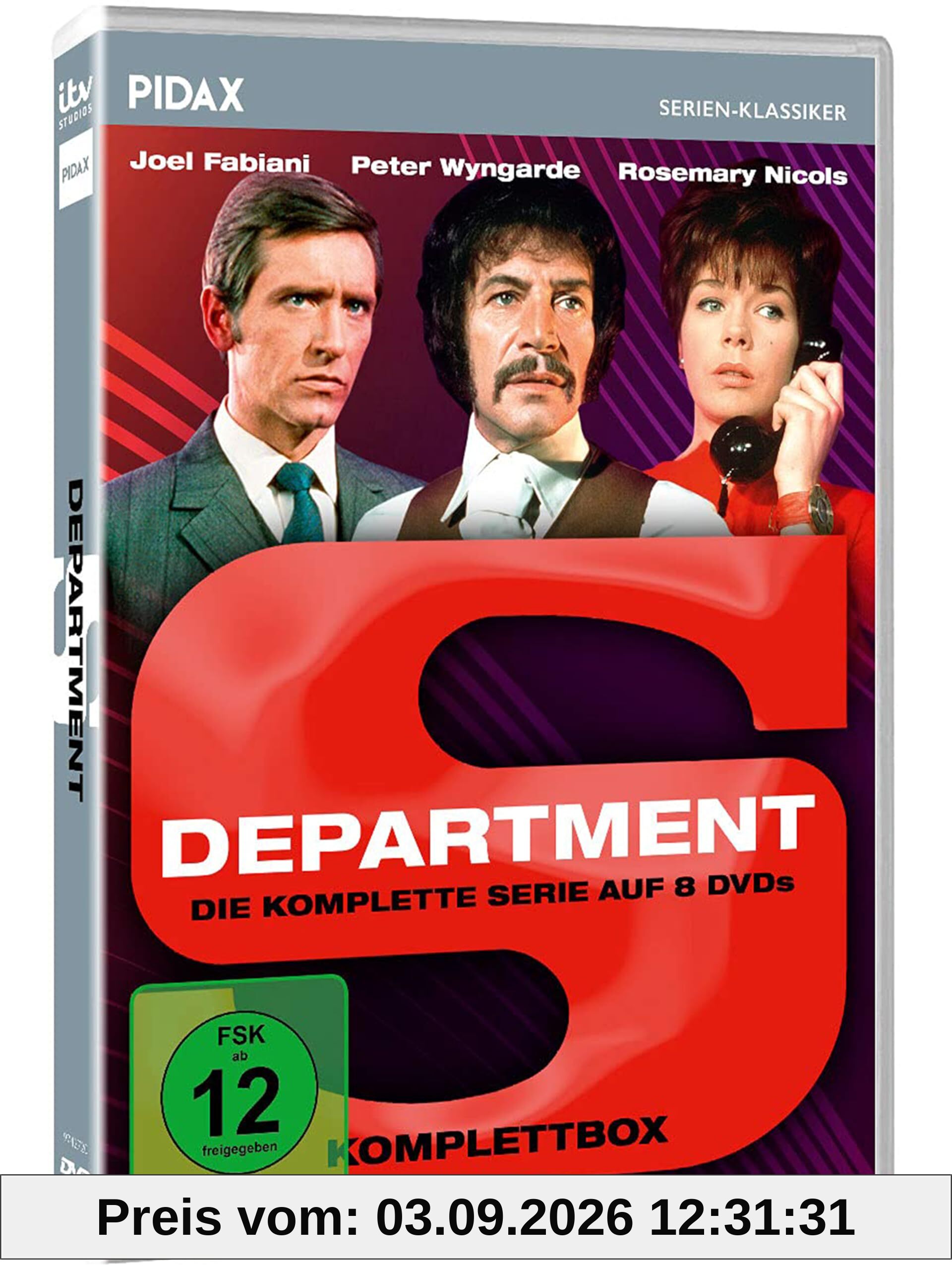 Department S (Komplettbox) Alle 28 Episoden der beliebten 60er-Jahre Kultserie mit Jason King [8 DVDs]