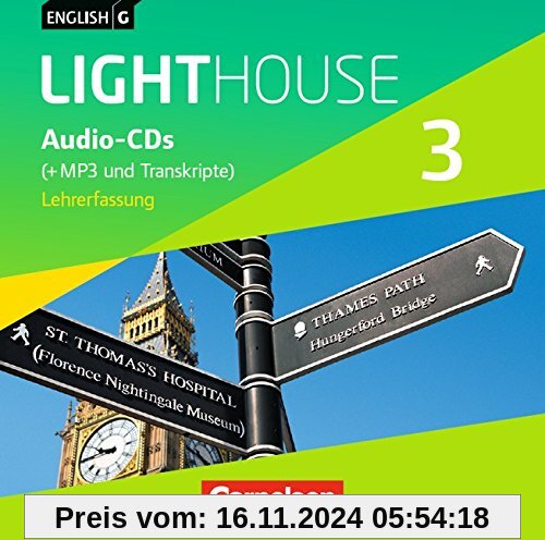 English G LIGHTHOUSE 3: 7. Schuljahr. CDs. Allgemeine Ausgabe. Vollfassung: Audio-Dateien auch als MP3