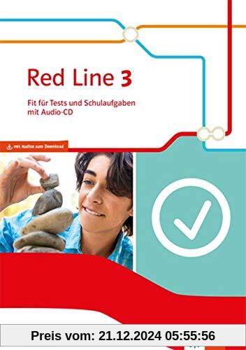 Red Line 3. Ausgabe Bayern: Fit für Tests und Schulaufgaben mit Audio-CD Klasse 7 (Red Line. Ausgabe für Bayern ab 2017)