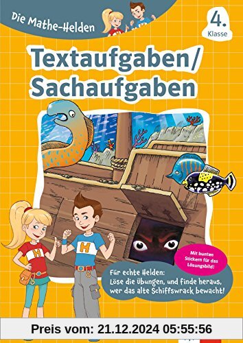 Klett Die Mathe-Helden Textaufgaben/Sachaufgaben 4. Klasse