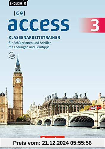 English G Access - G9 - Ausgabe 2019: Band 3: 7. Schuljahr - Klassenarbeitstrainer mit Audios und Lösungen online