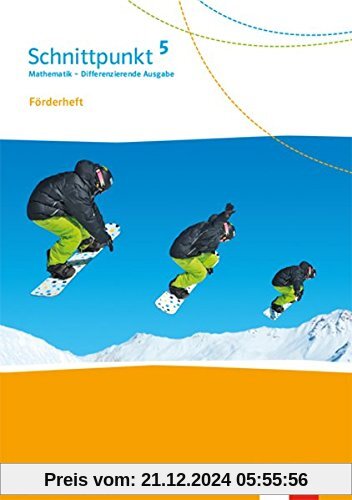 Schnittpunkt Mathematik 5. Differenzierende Ausgabe Baden-Württemberg: Förderheft mit Lösungen Klasse 5 (Schnittpunkt Ma