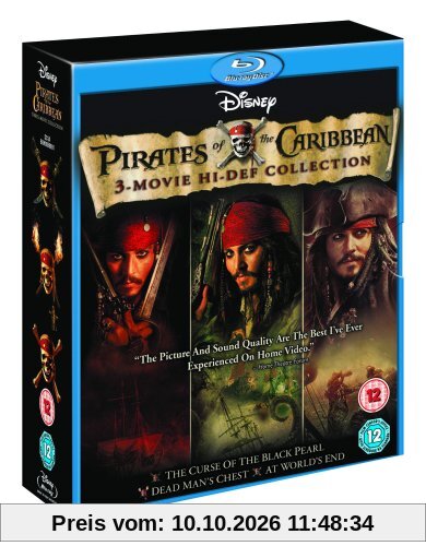 Pirates of the Caribbean Trilogy [Blu-ray] [UK Import]