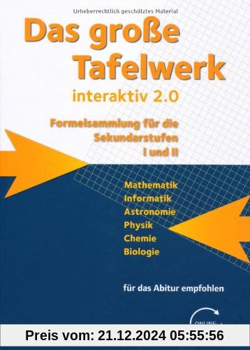 Das große Tafelwerk interaktiv 2.0 - Allgemeine Ausgabe (außer Niedersachsen und Bayern): Schülerbuch