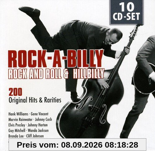 ROCKABILLY - 200 Original Hits and Rarities of Rock And Roll & Hillbilly: Honky Tonk Man, Rockhouse, Get Rhythm, Blue Moon Of Kentucky, ...