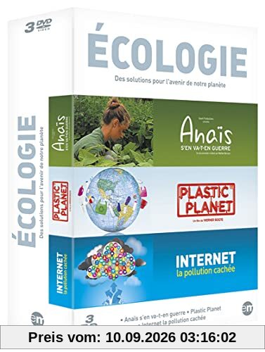 Coffret écologie 3 documentaires : anaïs s'en va-t-en guerre ; plastic planet ; internet, la pollution cachée [FR Import]