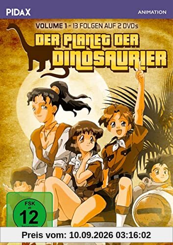 Der Planet der Dinosaurier, Vol. 1 / Die ersten 13 Folgen der Abenteuerserie frei nach dem Roman ZWEI JAHRE FERIEN von Jules Verne (Pidax Animation)