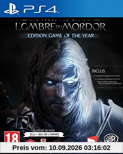 La Terre du Milieu : L'Ombre du Mordor Edition Game of the Year Jeu PS4
