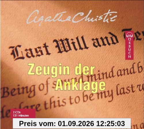 Zeugin der Anklage. 2 CDs