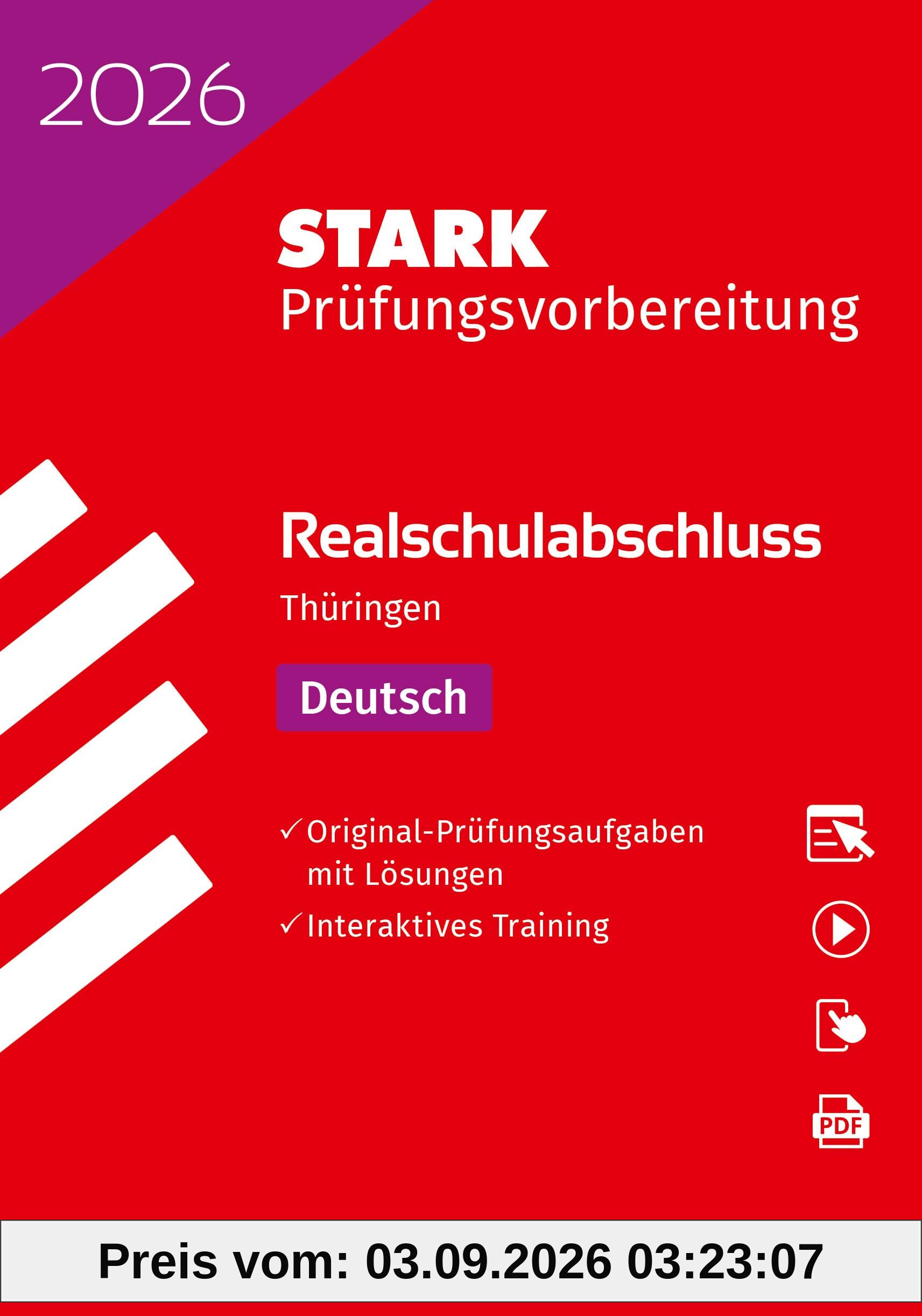 STARK Deutsch - Realschulabschluss 2026 Thüringen - Prüfungsvorbereitung (Abschlussprüfungen)