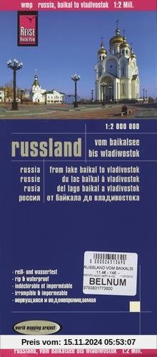 Reise Know-How Landkarte Russland - vom Baikalsee bis Wladiwostok (1:2.000.000): world mapping project