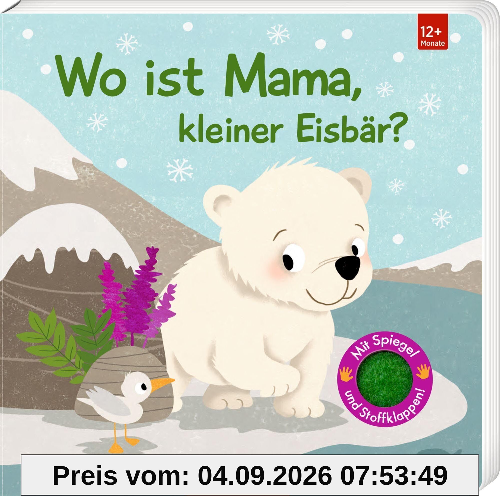 Wo ist Mama, kleiner Eisbär?