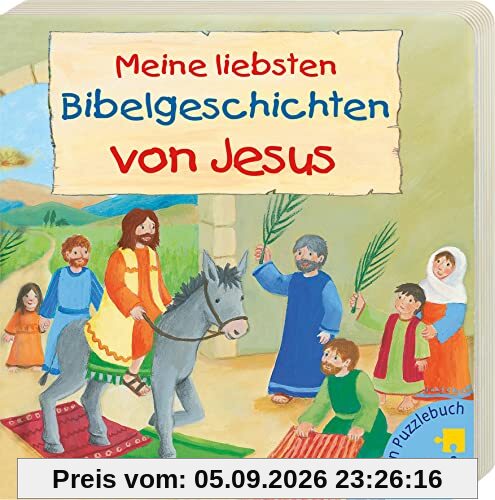 Mein Puzzlebuch: Meine liebsten Bibelgeschichten von Jesus: Pappbilderbuch mit 6 Puzzles mit je 6 Teilen