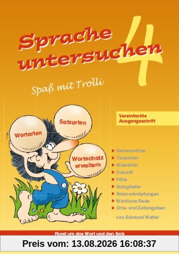 Sprache untersuchen - Spaß mit Trolli 4: Vereinfachte Ausgangsschrift