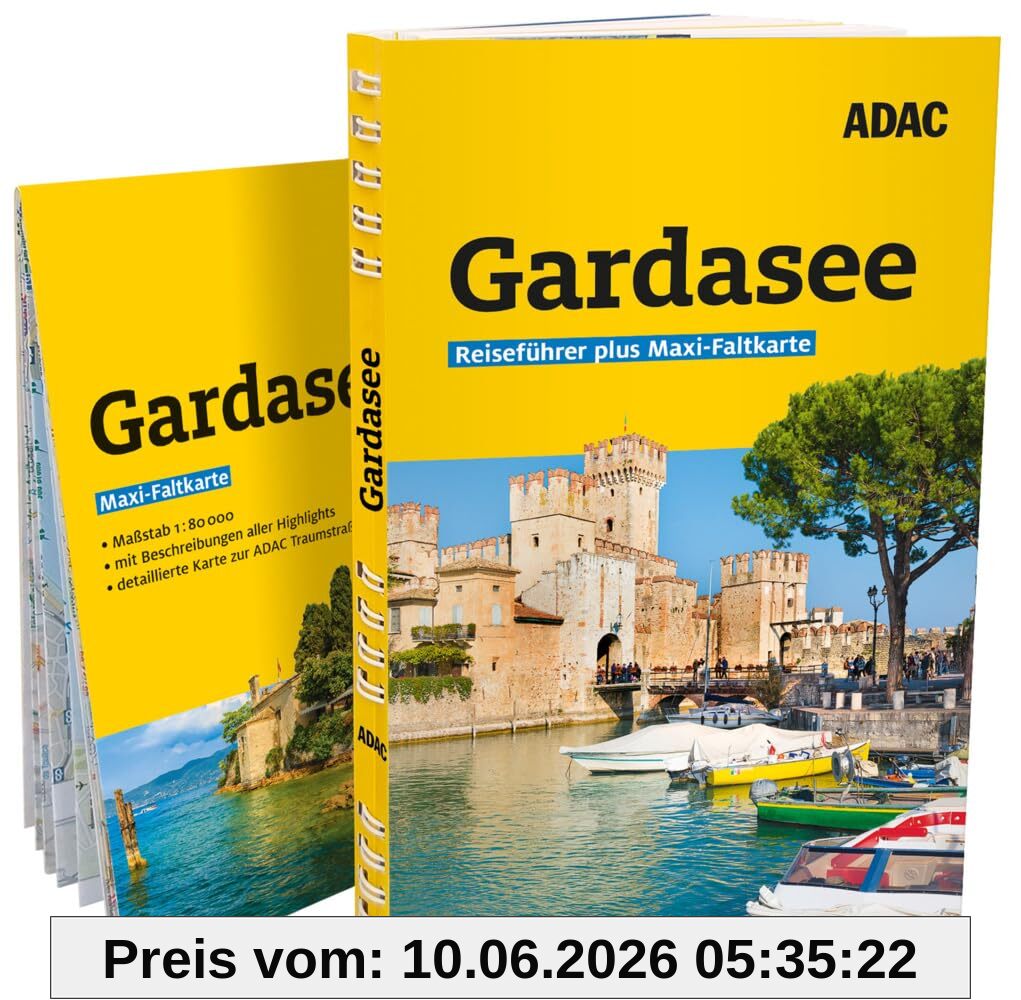 ADAC Reiseführer plus Gardasee: Mit Maxi-Faltkarte und praktischer Spiralbindung