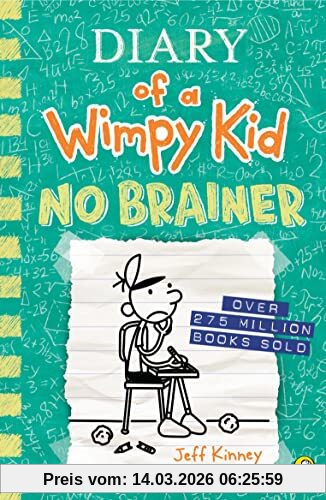 Jeff Kinney Diary Of A Wimpy Kid, No Brainer (Book 18)