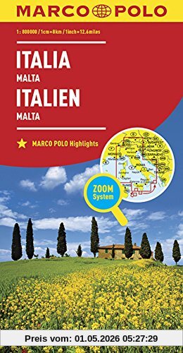 MARCO POLO Länderkarte Italien 1:800 000: Malta (MARCO POLO Länderkarten)
