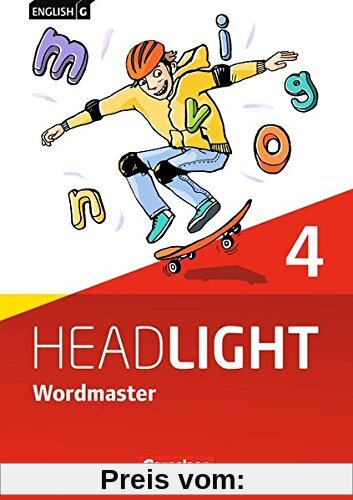 English G Headlight - Allgemeine Ausgabe: Band 4: 8. Schuljahr - Wordmaster mit Lösungen: Vokabellernbuch