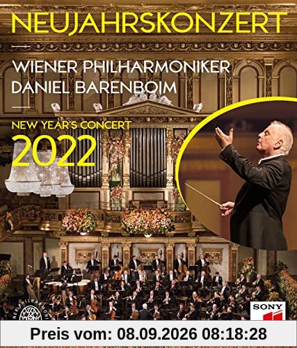 Neujahrskonzert 2022/ New Year's Concert 2022 - Wiener Philharmoniker / Daniel Barenboim [Blu-ray]