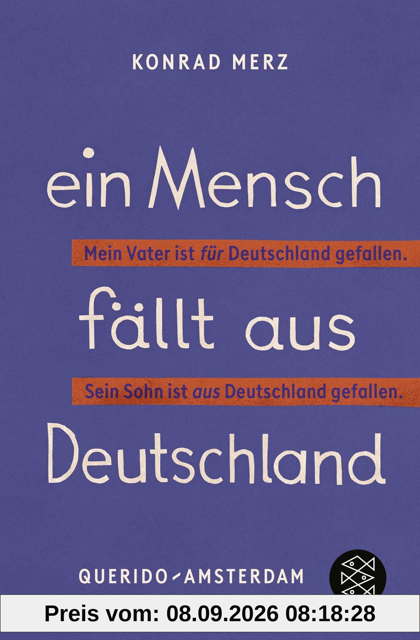 Ein Mensch fällt aus Deutschland: Roman / Neuausgabe mit einem Nachwort von Klaus Mann
