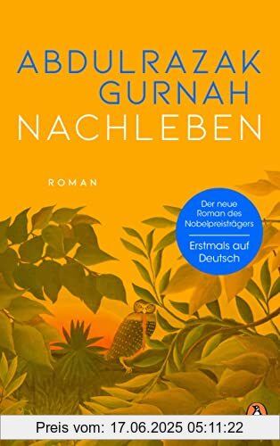Binding : Gebundene Ausgabe, Edition : Deutsche Erstausgabe, Label : Penguin Verlag, Publisher : Penguin Verlag, medium : Gebundene Ausgabe, numberOfPages : 384, publicationDate : 2022-09-14, releaseDate : 2022-09-09, authors : Abdulrazak Gurnah, translators : Eva Bonné, ISBN : 3328602593