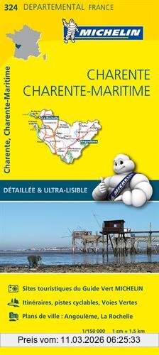 Collectif Michelin Charente / Charente - Maritime 11324 Carte ' Local ' ( France ) Michelin Kaart