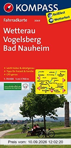 Wetterau - Vogelsberg - Bad Nauheim: Fahrradkarte. GPS-genau. 1:70000 (KOMPASS-Fahrradkarten Deutschland, Band 3069)