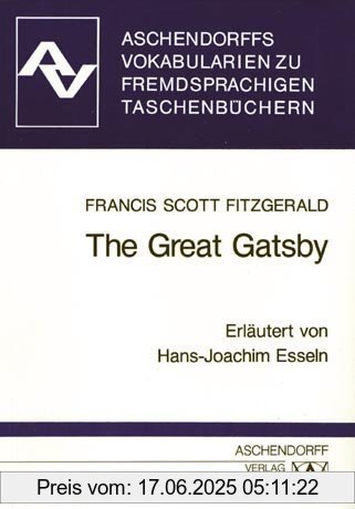 Binding : Taschenbuch, Edition : 9. A., Label : Aschendorff Verlag, Publisher : Aschendorff Verlag, medium : Taschenbuch, numberOfPages : 147, publicationDate : 1997-01-01, authors : Fitzgerald, F. Scott, languages : german, ISBN : 3402028441