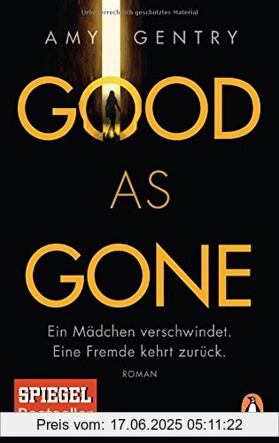 Binding : Taschenbuch, Label : Penguin Verlag, Publisher : Penguin Verlag, medium : Taschenbuch, numberOfPages : 320, publicationDate : 2018-06-11, releaseDate : 2018-06-11, authors : Amy Gentry, translators : Astrid Arz, ISBN : 3328102558