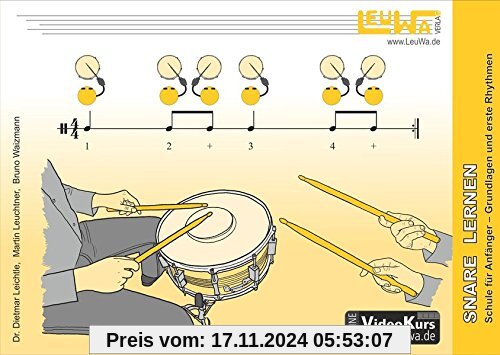 Snare Drum lernen, Schule für Anfänger: Grundlagen und erste Rhythmen (Hefte für Percussionsinstrumente)