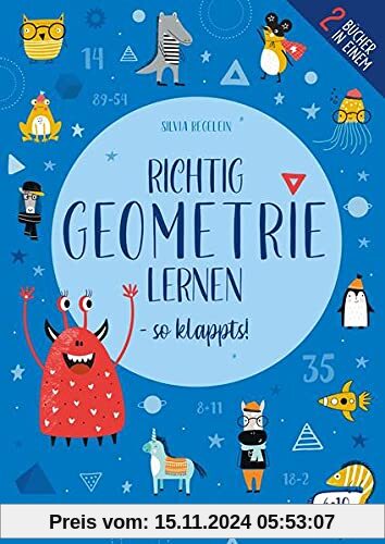 Richtig Geometrie lernen – so klappt´s!: 2 Bücher in einem